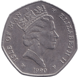1990 LARGE 50P ISLE OF MAN - 50P REGIONAL ISSUE - Cambridgeshire Coins