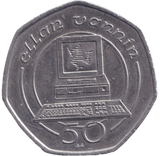 1990 LARGE 50P ISLE OF MAN - 50P REGIONAL ISSUE - Cambridgeshire Coins