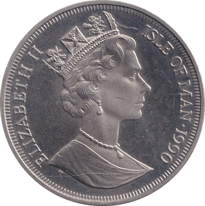 1990 ONE CROWN NEW YORK ALLEY CAT ISLE OF MAN - WORLD COINS - Cambridgeshire Coins