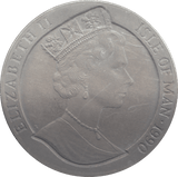 1990 ONE CROWN PENNY BLACK 150TH ANNIVERSARY - WORLD COINS - Cambridgeshire Coins