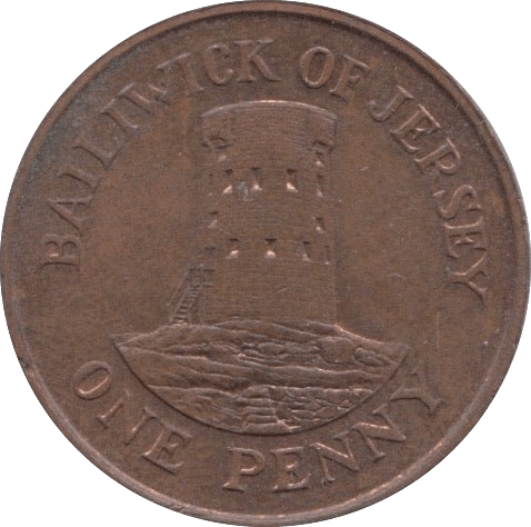 1990 ONE PENNY JERSEY - WORLD COINS - Cambridgeshire Coins