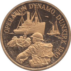 1990 OPERATION DYNAMO DUNKIRK 1940 COMMEMORATIVE COIN - WORLD COINS - Cambridgeshire Coins