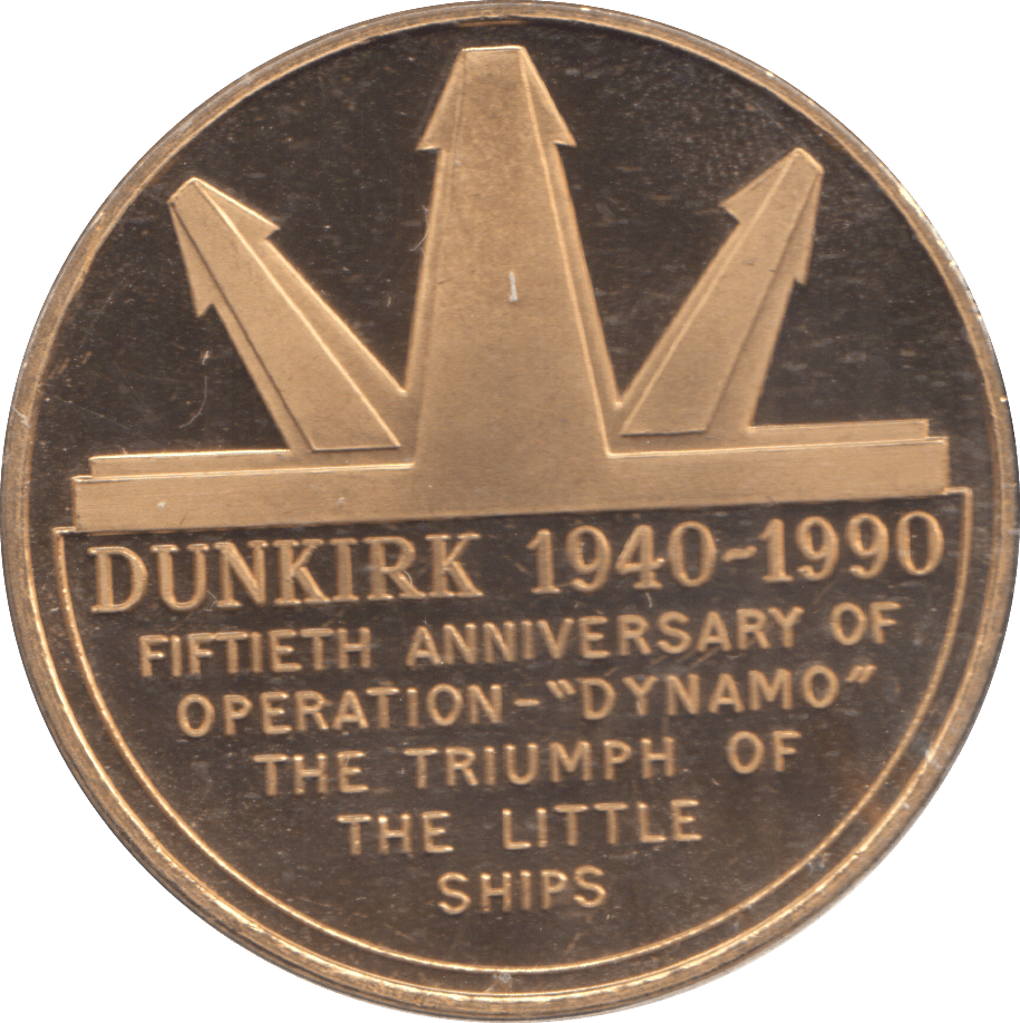 1990 OPERATION DYNAMO DUNKIRK 1940 COMMEMORATIVE COIN - WORLD COINS - Cambridgeshire Coins