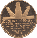 1990 OPERATION DYNAMO DUNKIRK 1940 COMMEMORATIVE COIN - WORLD COINS - Cambridgeshire Coins