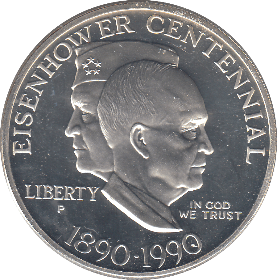 1990 SILVER 1 DOLLAR USA ( PROOF ) - SILVER WORLD COINS - Cambridgeshire Coins