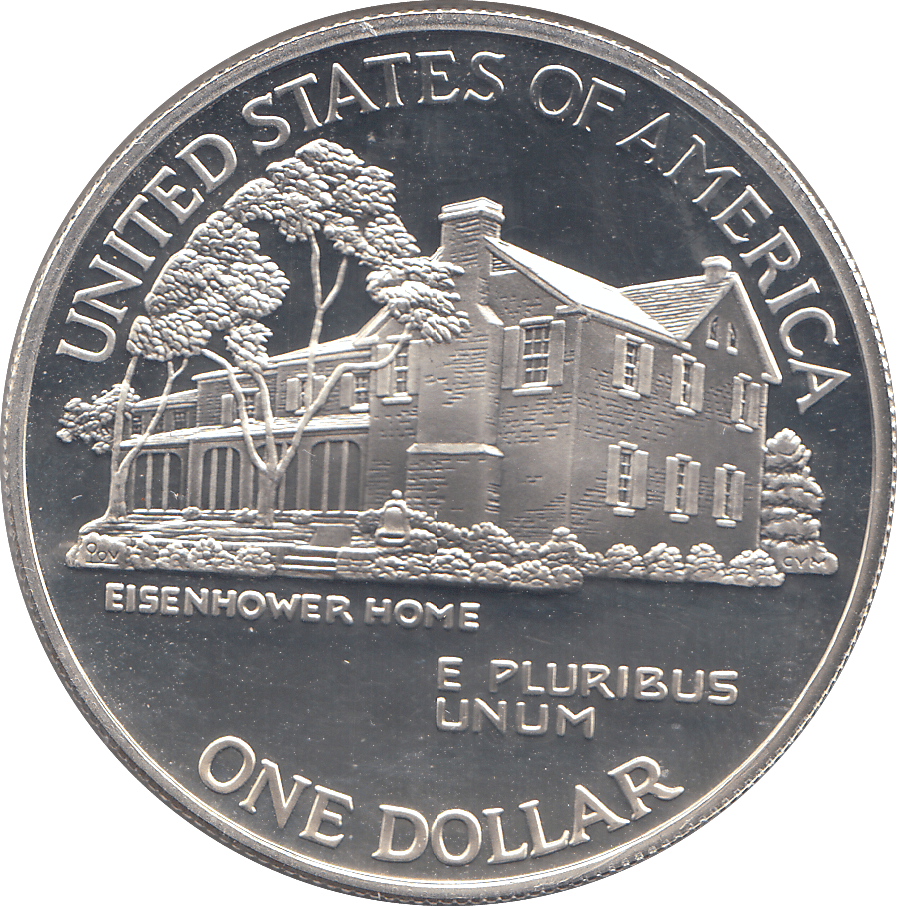 1990 SILVER 1 DOLLAR USA ( PROOF ) - SILVER WORLD COINS - Cambridgeshire Coins