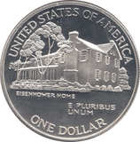 1990 SILVER 1 DOLLAR USA ( PROOF ) - SILVER WORLD COINS - Cambridgeshire Coins