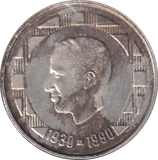 1990 SILVER 500 FRANC BELGIUM - SILVER WORLD COINS - Cambridgeshire Coins