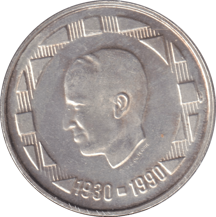 1990 SILVER 500 FRANC BELGIUM - SILVER WORLD COINS - Cambridgeshire Coins