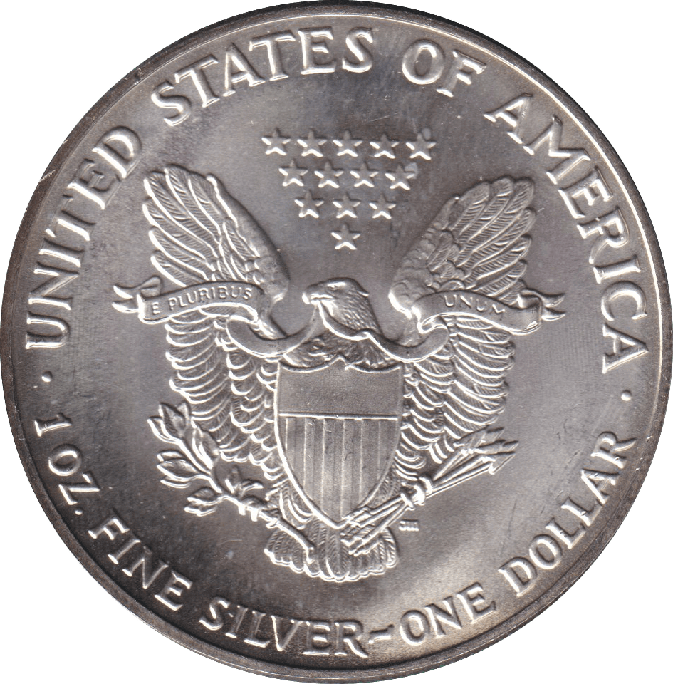 1990 SILVER DOLLAR USA - SILVER WORLD COINS - Cambridgeshire Coins