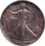 1990 SILVER DOLLAR USA - SILVER WORLD COINS - Cambridgeshire Coins
