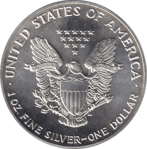 1990 SILVER DOLLAR USA - SILVER WORLD COINS - Cambridgeshire Coins