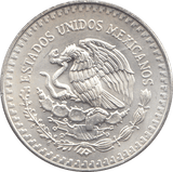 1990 SILVER ONE ONZA MEXICO - SILVER WORLD COINS - Cambridgeshire Coins