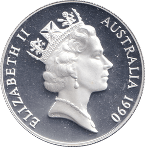 1990 SILVER PROOF 10 DOLLAR AUSTRALIA - SILVER WORLD COINS - Cambridgeshire Coins