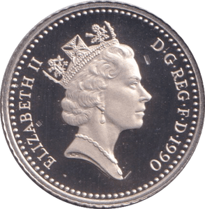 1990 SILVER PROOF FIVE PENCE 5P - 5p PROOF - Cambridgeshire Coins