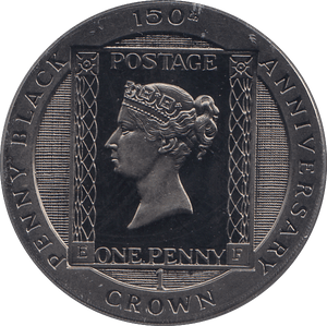 1990 SILVER PROOF ONE CROWN ISLE OF MAN - SILVER WORLD COINS - Cambridgeshire Coins