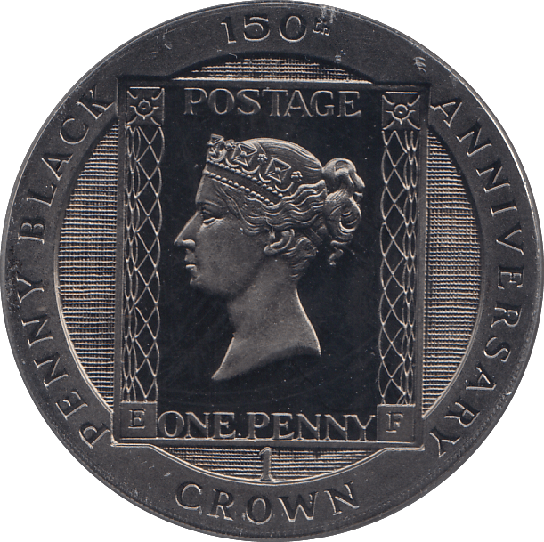1990 SILVER PROOF ONE CROWN ISLE OF MAN - SILVER WORLD COINS - Cambridgeshire Coins