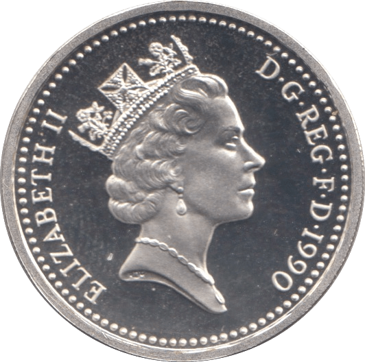 1990 SILVER PROOF ONE POUND - SILVER WORLD COINS - Cambridgeshire Coins