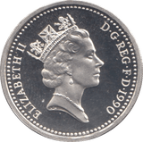 1990 SILVER PROOF ONE POUND - SILVER WORLD COINS - Cambridgeshire Coins