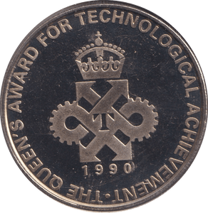 1990 TECHNOLOGICAL ACHIEVEMENT MEDALLION - MEDALS & MEDALLIONS - Cambridgeshire Coins