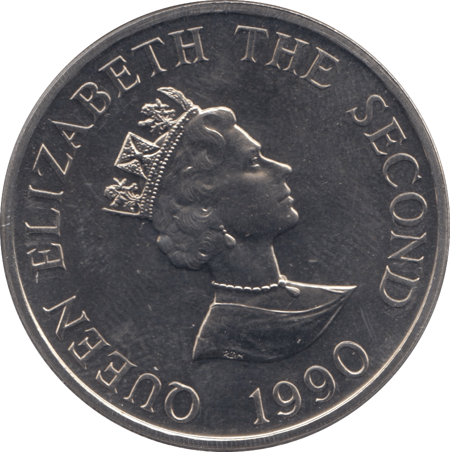 1990 TWO POUNDS COIN ALDERNEY F546 - WORLD COINS - Cambridgeshire Coins