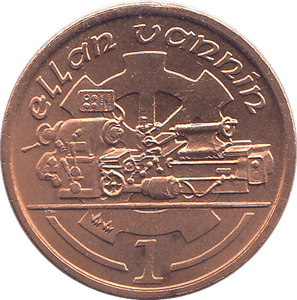 1991 1 PENCE ELLAN VANNIN ( BU ) - WORLD COINS - Cambridgeshire Coins
