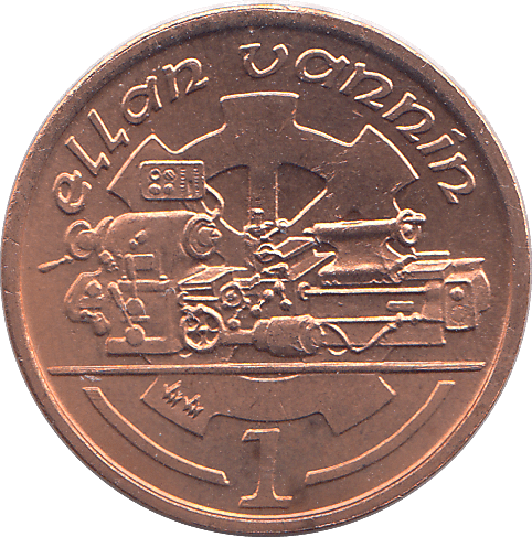 1991 1 PENCE ELLAN VANNIN ( BU ) - WORLD COINS - Cambridgeshire Coins