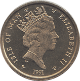 1991 1 POUND ELLAN VANNIN ( BU ) - WORLD COINS - Cambridgeshire Coins