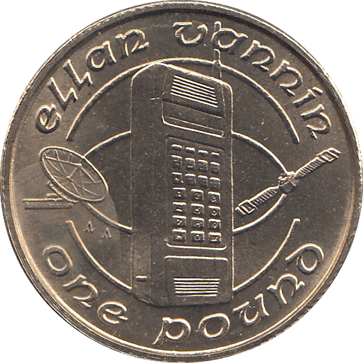 1991 1 POUND ELLAN VANNIN ( BU ) - WORLD COINS - Cambridgeshire Coins