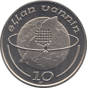 1991 10 PENCE ELLAN VANNIN ( BU ) - WORLD COINS - Cambridgeshire Coins
