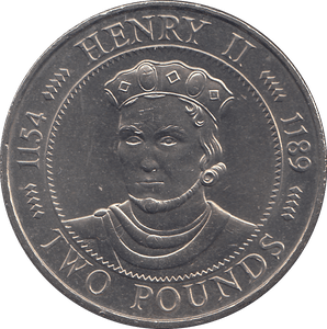 1991 2 POUNDS HENRY II ( BU ) - WORLD COINS - Cambridgeshire Coins