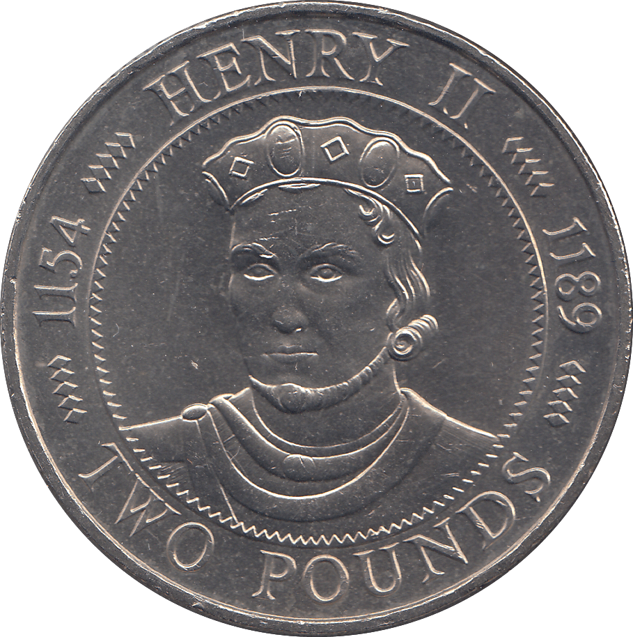 1991 2 POUNDS HENRY II ( BU ) - WORLD COINS - Cambridgeshire Coins