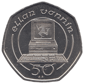 1991 50 PENCE ELLAN VANNIN ( BU ) - WORLD COINS - Cambridgeshire Coins