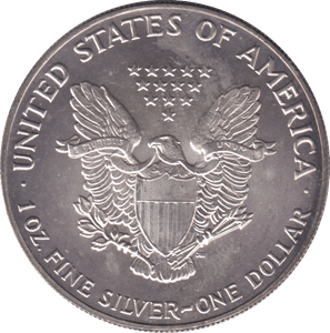 1991 AMERICAN EAGLE SILVER DOLLAR 1 OZ FINE SILVER - WORLD COINS - Cambridgeshire Coins