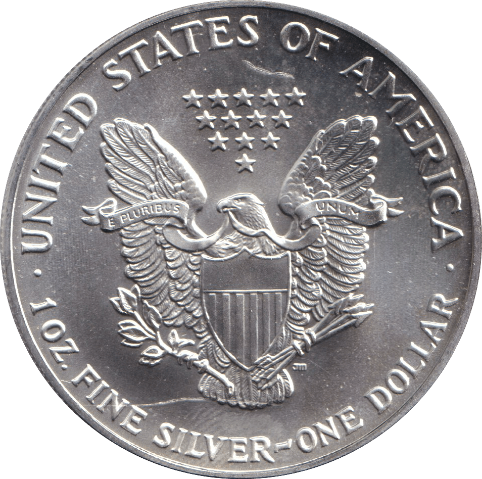 1991 AMERICAN EAGLE SILVER LIBERTY DOLLAR 1 OZ FINE SILVER USA - SILVER WORLD COINS - Cambridgeshire Coins