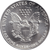 1991 AMERICAN EAGLE SILVER LIBERTY DOLLAR 1 OZ FINE SILVER USA - SILVER WORLD COINS - Cambridgeshire Coins