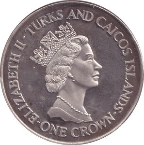 1991 CROWN ROYAL BIRTHDAYS TURKS AND CAICOS - SILVER WORLD COINS - Cambridgeshire Coins