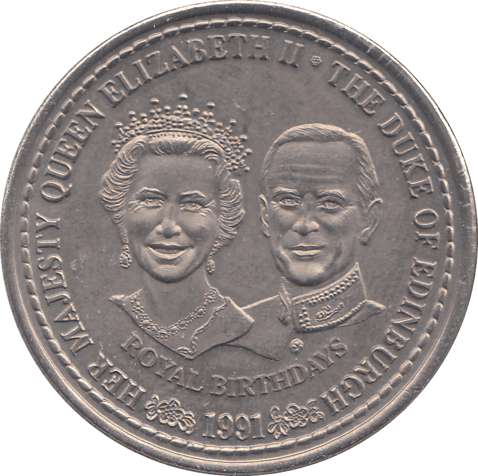 1991 CROWN TURKS AND CAICOS ISLAND - WORLD COINS - Cambridgeshire Coins