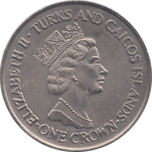 1991 CROWN TURKS AND CAICOS ISLAND - WORLD COINS - Cambridgeshire Coins