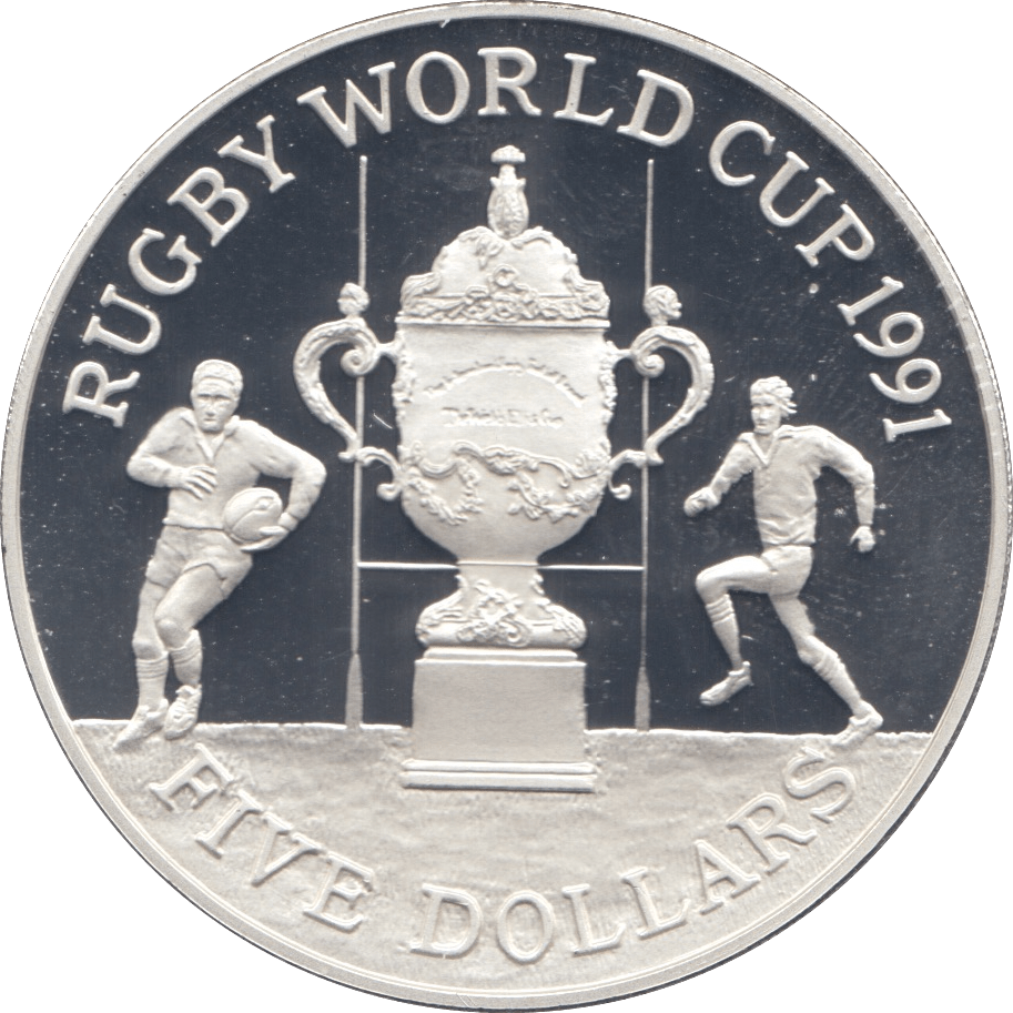 1991 FIVE DOLLARS SILVER PROOF USA - SILVER WORLD COINS - Cambridgeshire Coins