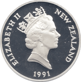 1991 FIVE DOLLARS SILVER PROOF USA - SILVER WORLD COINS - Cambridgeshire Coins