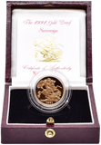 1991 GOLD PROOF SOVEREIGN BOXED - GOLD PROOF SOVEREIGNS - Cambridgeshire Coins