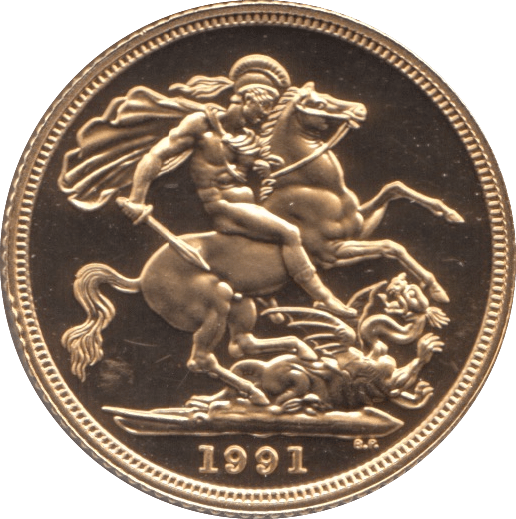 1991 GOLD SOVEREIGN ( PROOF ) - SOVEREIGN - Cambridgeshire Coins
