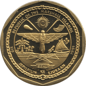 1991 MARSHALL ISLANDS $10 COMMEMORATIVE COIN B - 29 SUPERFORTRESS - WORLD COINS - Cambridgeshire Coins