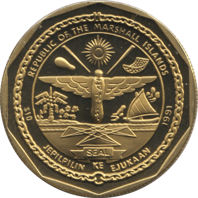 1991 MARSHALL ISLANDS $10 COMMEMORATIVE COIN B - 29 SUPERFORTRESS - WORLD COINS - Cambridgeshire Coins