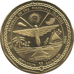 1991 MARSHALL ISLANDS $10 COMMEMORATIVE COIN HEROES OF D - DAY - WORLD COINS - Cambridgeshire Coins