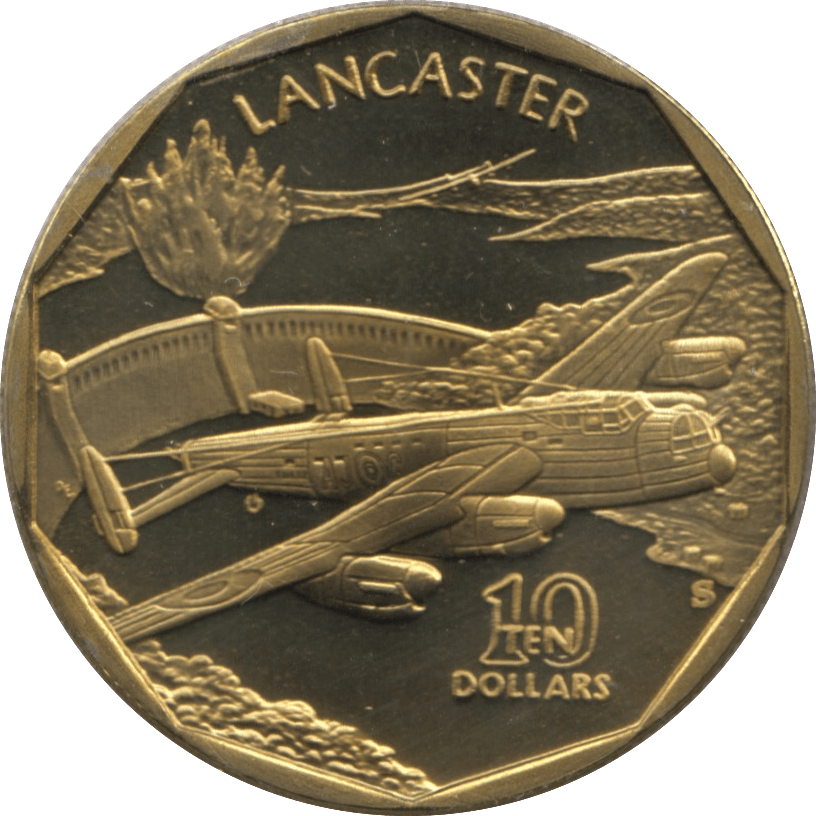 1991 MARSHALL ISLANDS $10 COMMEMORATIVE COIN LANCASTER - WORLD COINS - Cambridgeshire Coins