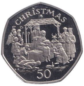 1991 NATIVITY 50P ISLE OF MAN ( PROOF ) BB - 50P REGIONAL ISSUES - Cambridgeshire Coins