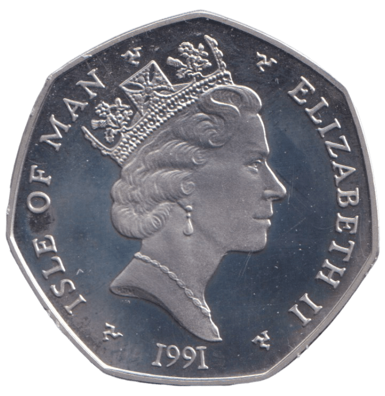 1991 NATIVITY 50P ISLE OF MAN ( PROOF ) BB - 50P REGIONAL ISSUES - Cambridgeshire Coins