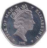 1991 NATIVITY 50P ISLE OF MAN ( PROOF ) BB - 50P REGIONAL ISSUES - Cambridgeshire Coins